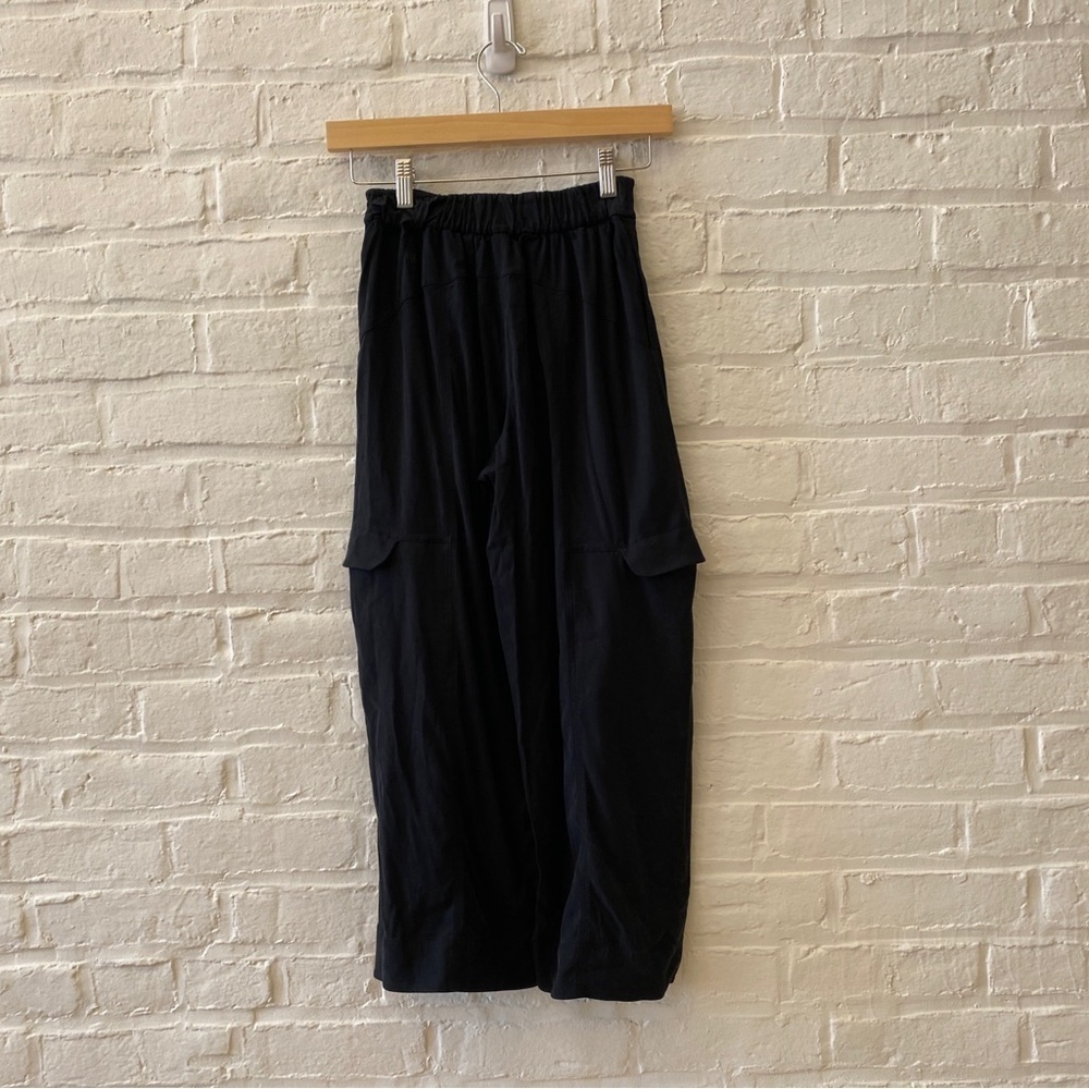 Lululemon || Metropolis Maven High Rise Crop Wide Leg Black 2 - Picture 4 of 9